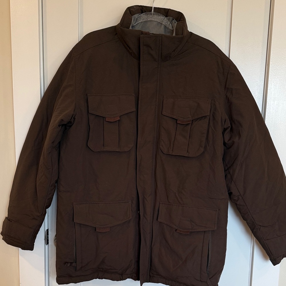 Eddie Bauer Goose Down Men's Brown Parka